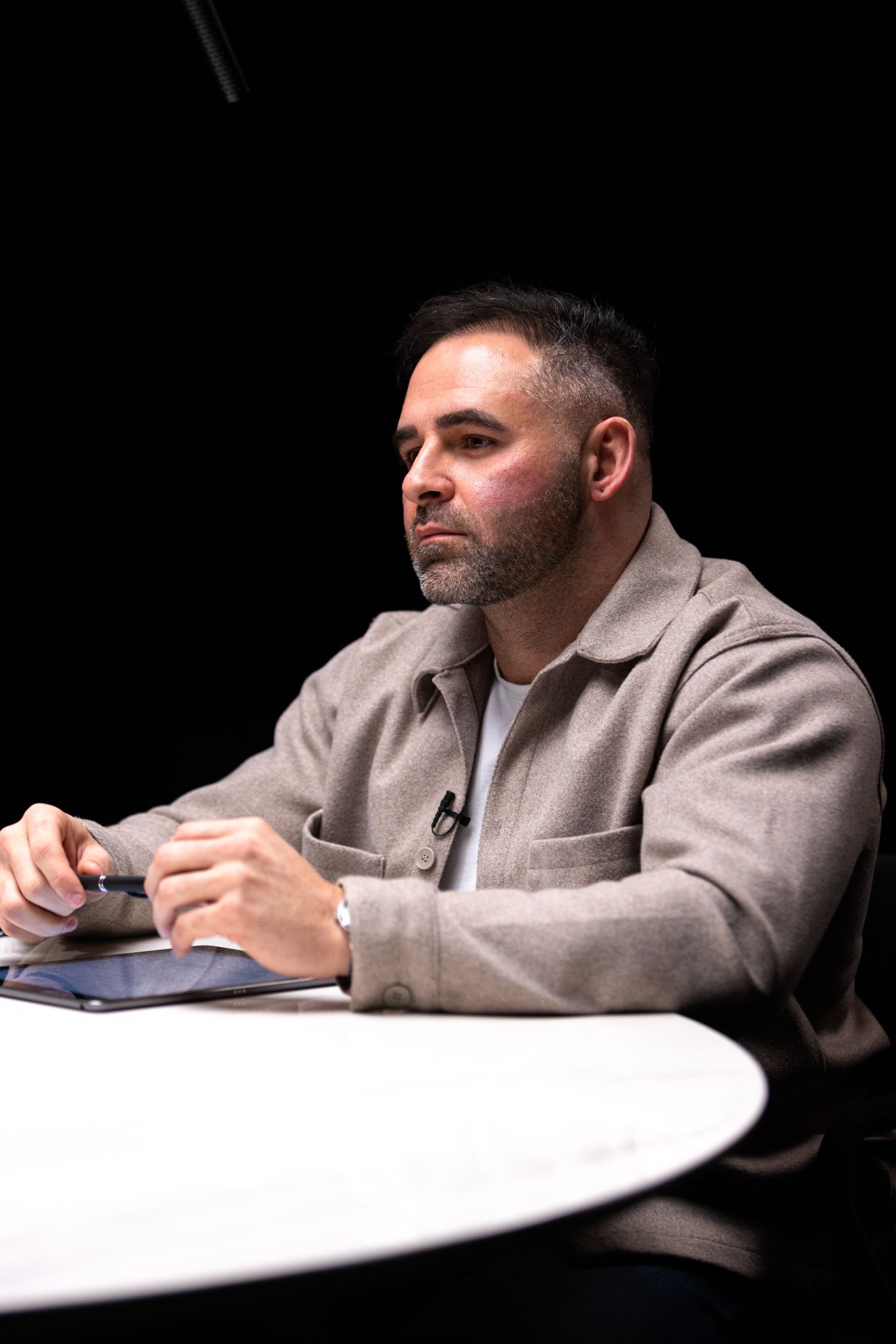 Yanick Duval en réflexion